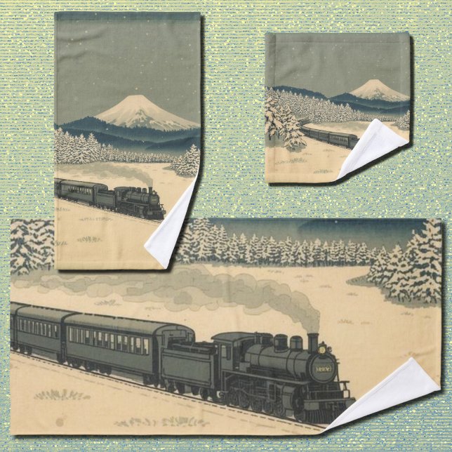 Train d'hiver Ukiyo-e (Créateur téléchargé)