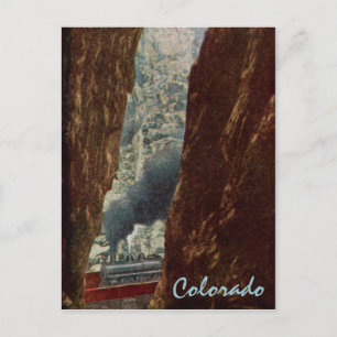 Train en Royal Gorge Crevice Carte postale
