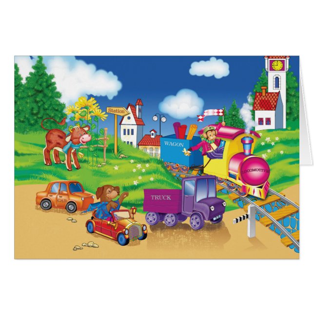 train et voiture (Devant horizontal)