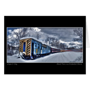 Train fantôme dans une carte de tempête existentie