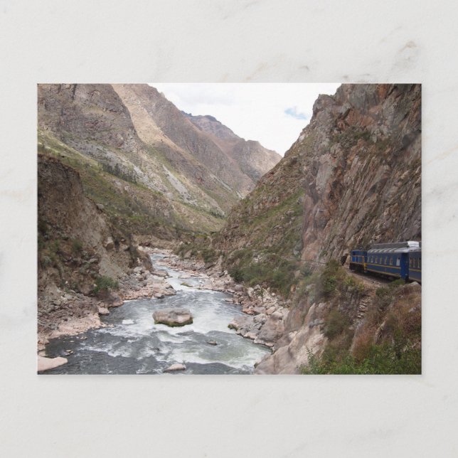 Train Inca vers Machu Picchu carte postale (Devant)
