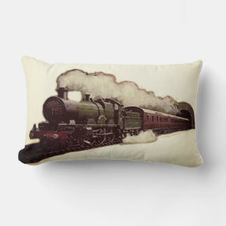 Train Locomotive Lumbar Coussin
