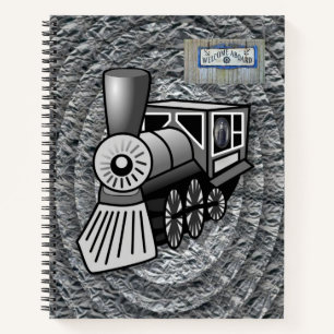 Train Vintage Carnet Spiral