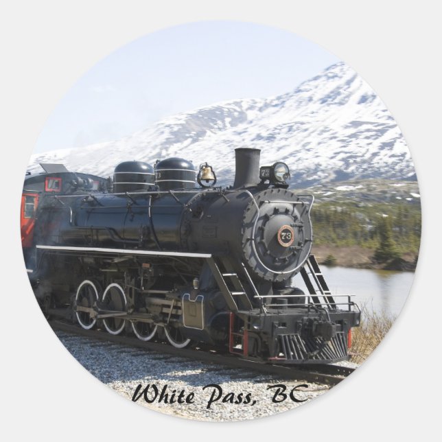 Train White Pass en Stickers Neige (Devant)