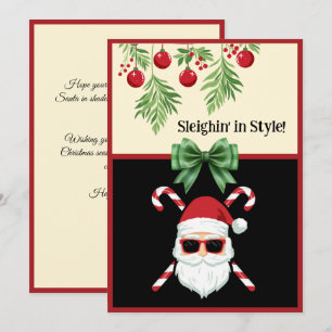 "Traîne sauvage de luxe !" Carte de vœux de Noël