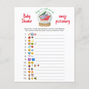 Traîneau du Père Noël - Jeu d'images Emoji Baby Sh