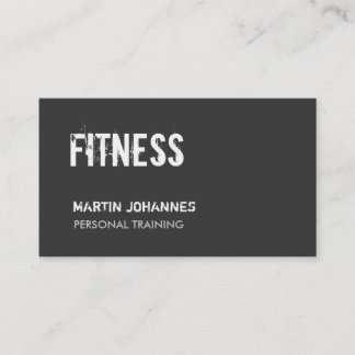 Trainer personnel gris foncé Carte de visite stand