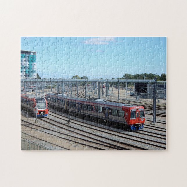 Trains et pistes Puzzle (Horizontal)