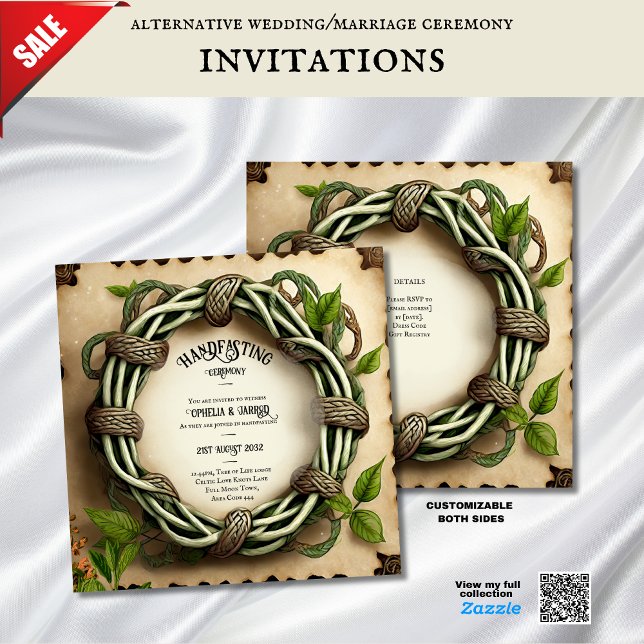 TRAITEMENT DES INVITATIONS CELTIC KNOTS KRAFT (Créateur téléchargé)