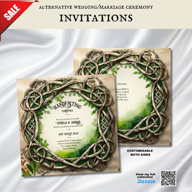 TRAITEMENT DES INVITATIONS CELTIC KNOTS KRAFT (Créateur téléchargé)