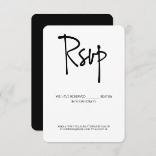 Traitement RSVP Réservé Siège réponse électronique