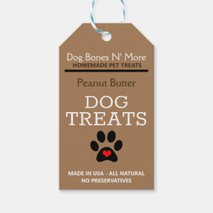 Traitements de chiens gourmands Étiquettes perso