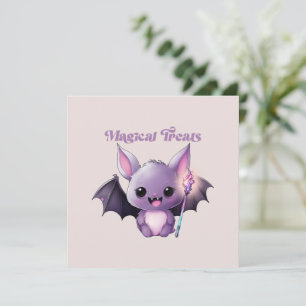 Traitements magiques - Jolie chauve-souris violett