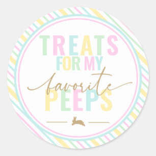 Traitements Pour Mes Peeps Sticker Pastel Bunny Pâ
