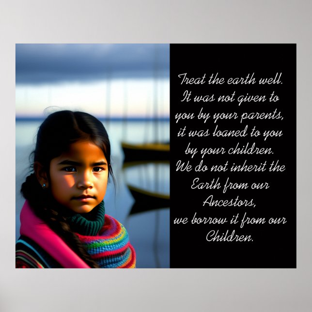 Traitez bien la Terre | Poster de filles du villag (Devant)