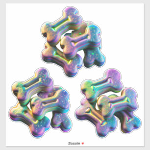 Traitez-vous - Holo-Look Chien Traite Stickers