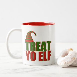 Traitez Yo Elf   Mug de Noël amusant