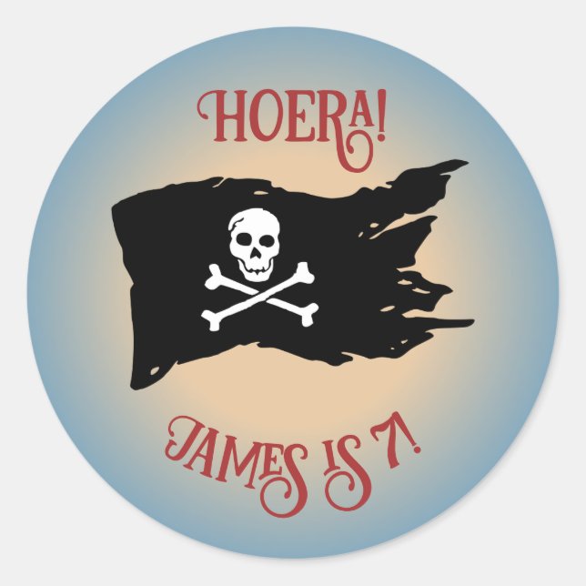 Traktatie Drapeau de Pirate Autocollant – Sable &  (Devant)