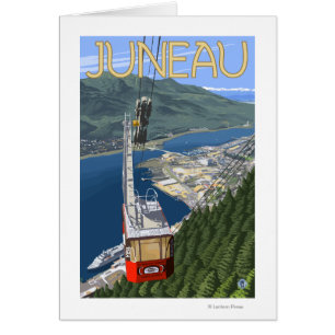 Tram affiche de Vintage voyage au-dessus de
