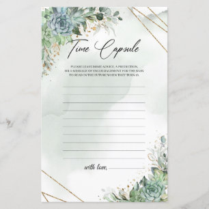 Trame aurifère succulente d'eucalyptus Time Capsul