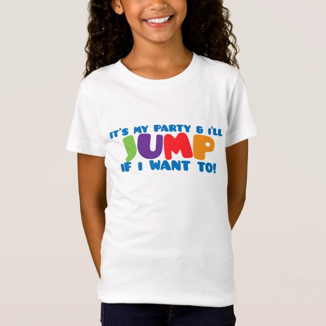 Trampoline Jump Anniversaire T-shirt (Devant)