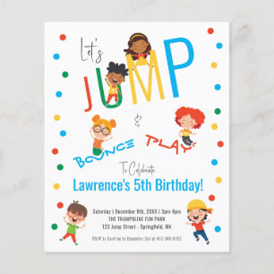 Trampoline Park Jump Kids Party Anniversaire