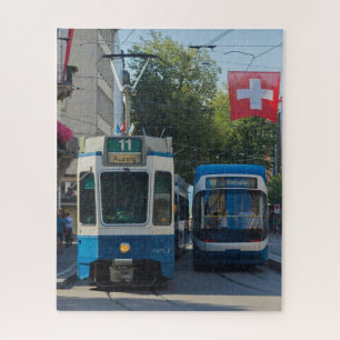 Trams Suisse Jigsaw Puzzle Zurich Trams