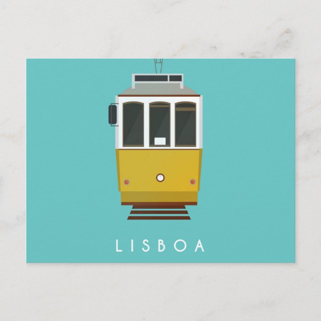 Tramway de la carte postale de Lisbonne (Devant)