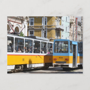 Tramways de Sofia, Bulgarie Carte postale