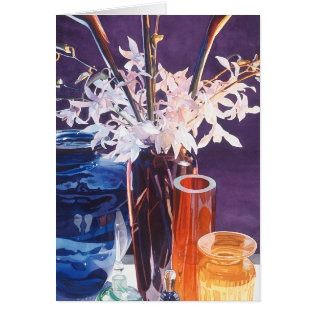 "Tranche aquarelle en verre d'art de paradis" (Devant)