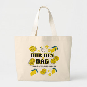 TRANCHE DE CITRON SAC CABAS FEMME EN COTON NATUREL