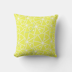 Tranche de citron sur un coussin de fond