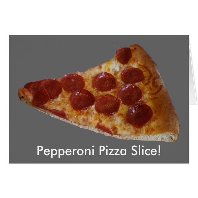 Tranche de pizza pepperoni Fête Intérieur vide (Devant horizontal)