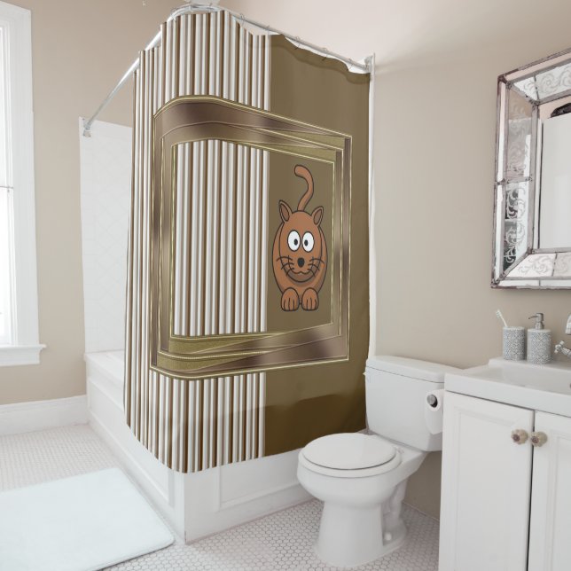 Tranche du rideau de douche (En situation)