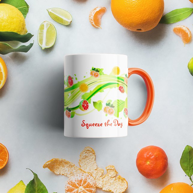 Tranches de fruits d'agrumes Café Mug (Créateur téléchargé)
