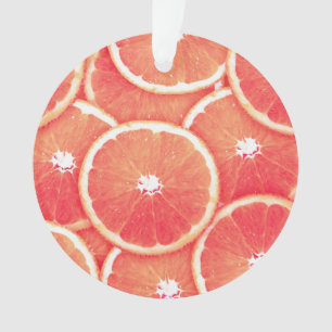 Tranches de pamplemousse rose