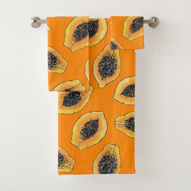 Tranches de Papaya sur orange (En situation)