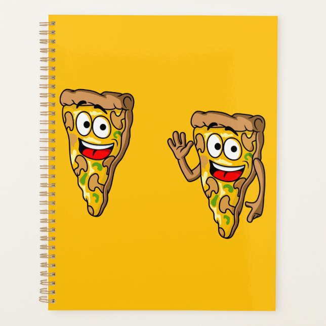 Tranches de pizza aux champignons heureux (Devant)