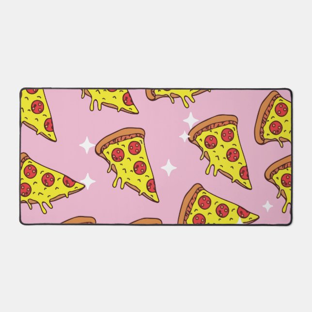 Tranches de pizza de style rétro en motif continu (Recto)