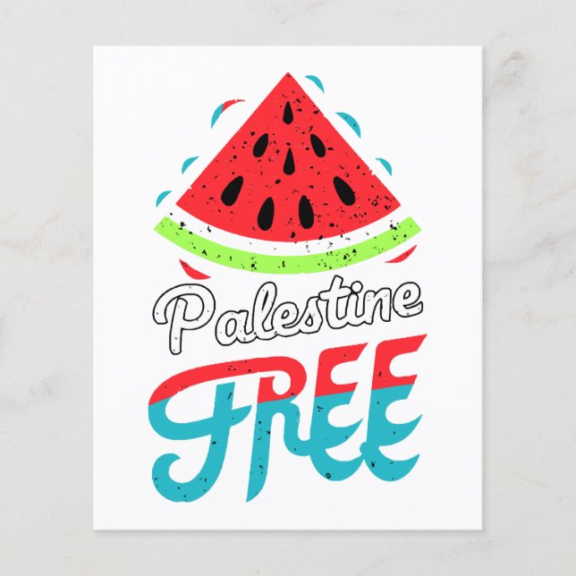 Tranches paisibles Watermelon Free Palestine - Sou (Devant)