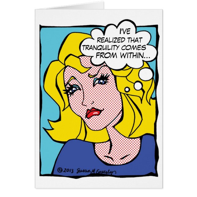 Tranquillité Comic Book Woman Massage Therapy (Devant)