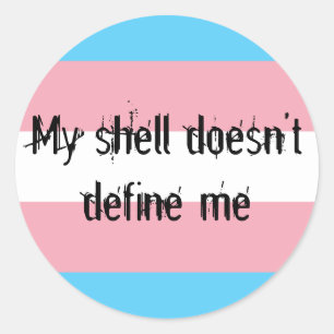 "Trans Pride" Mon Shell ne me définit pas Stickers