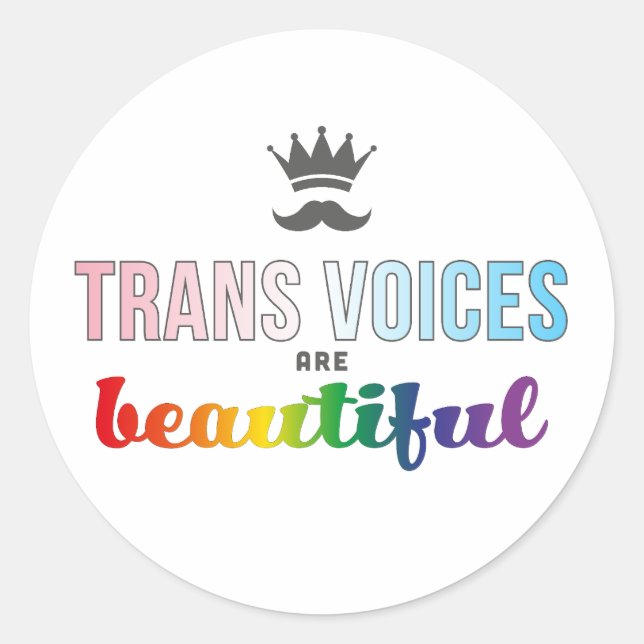 Trans Voices sont un bel Autocollant (Devant)