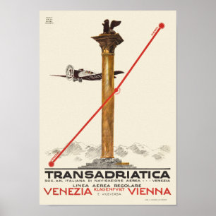 Transadriatica Italie Poster vintage 1925