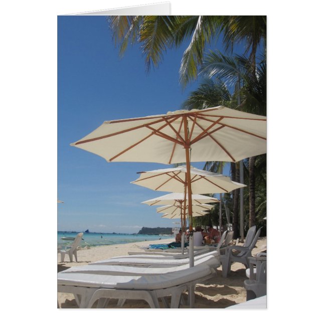 transats de plage blanc (Devant)