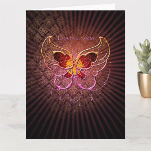 Transformer papillon - Carte de voeux