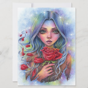 Transience Rose Stars Fairy Imaginaire Femme Art C
