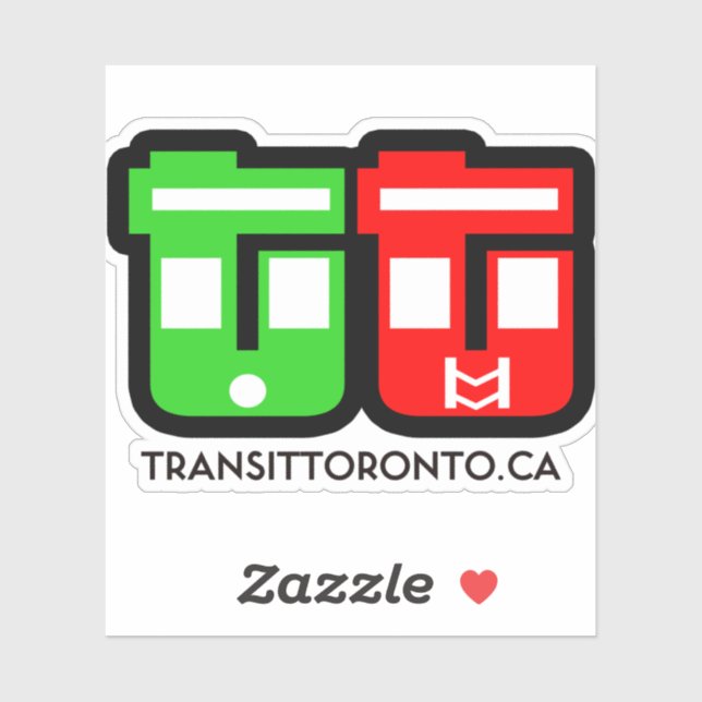 Transit Toronto Logo Sticker (Feuille)