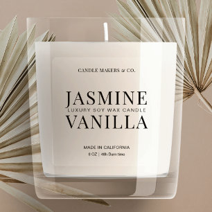 Translucide Minimaliste Élégant Clair Étiquette