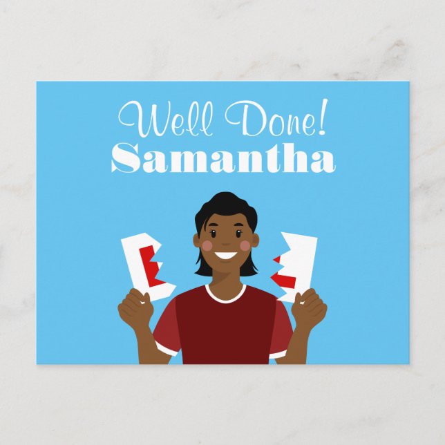 Transmis votre texte Avatar Faire-part Postcard (Devant)